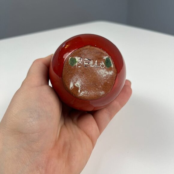 Vintage MCM 60s studio art pottery vase Lorenzo Bello - Picture 4 of 7